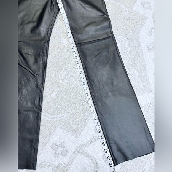 Kenneth Cole New York Black Leather Pants ~size 4 - Picture 10 of 11